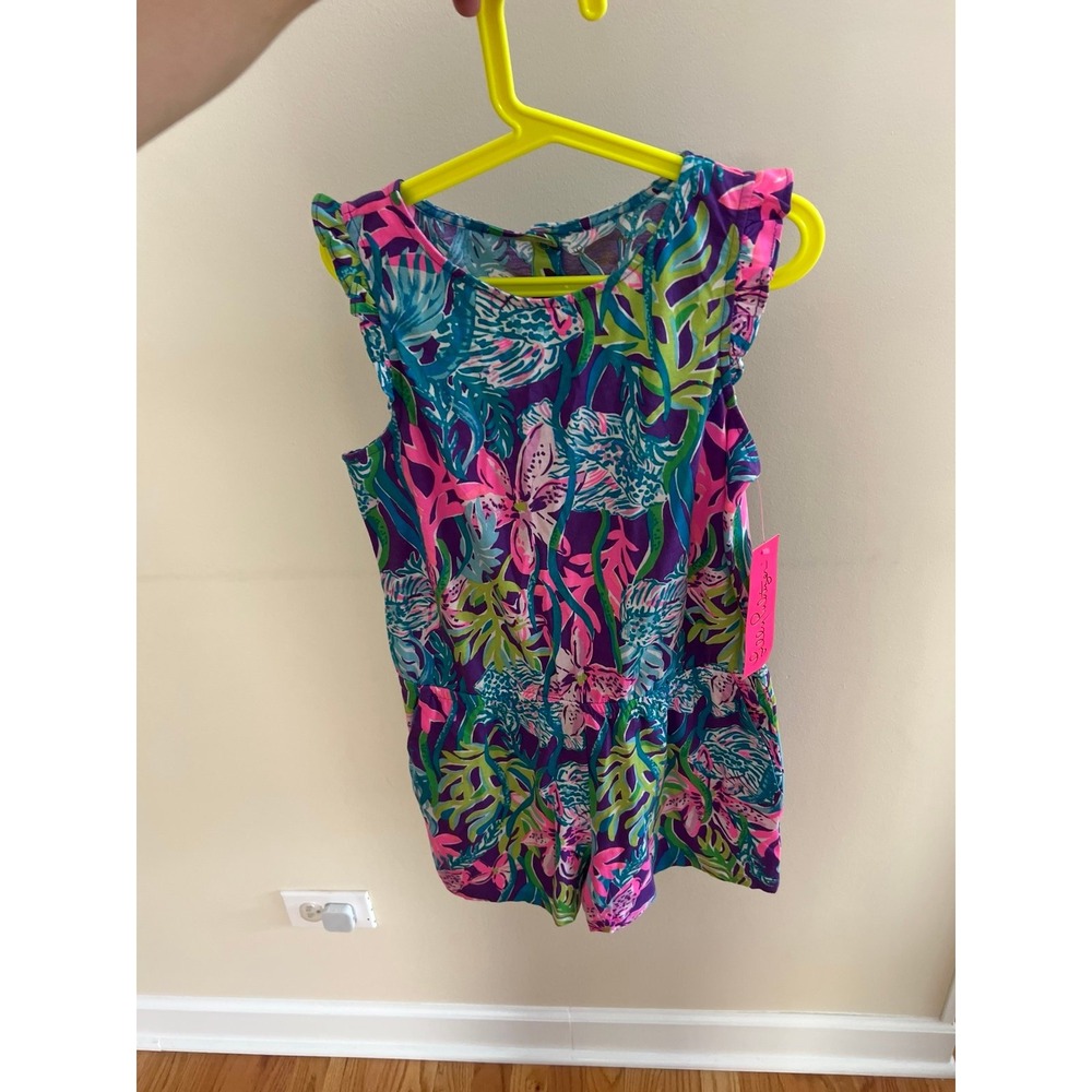 Lilly pultizer mini Patsi romper girls 12-14‎ XL nwt